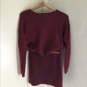 Sweater set with skirt